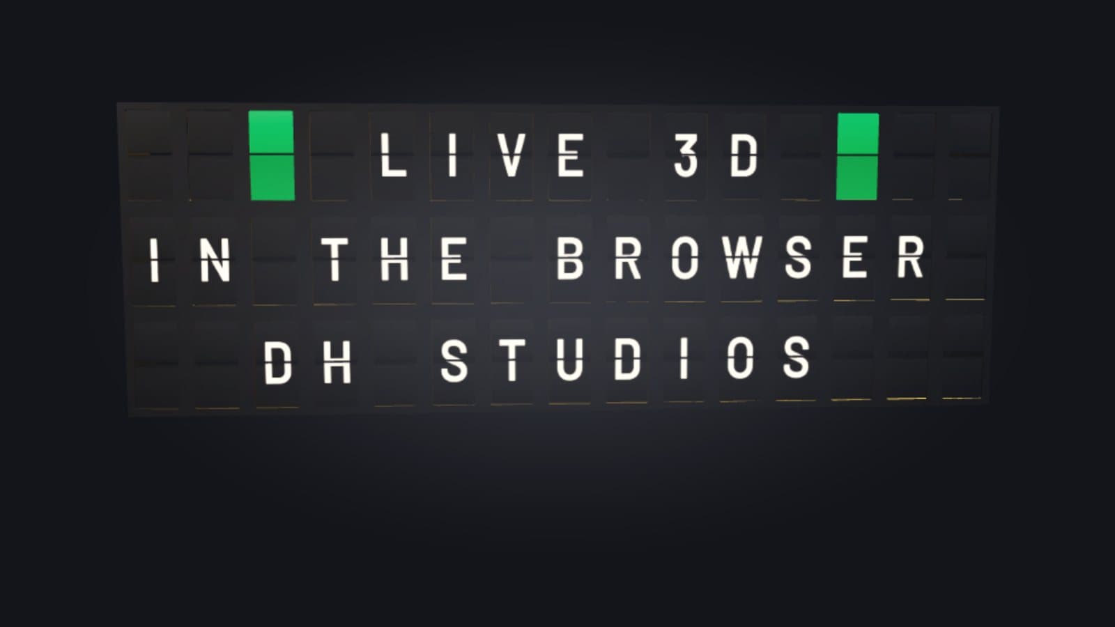 The Vestaboard Note split-flap board rendered live in the browser